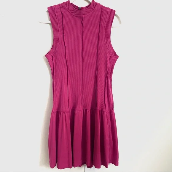 Anthropologie Daily Practice Buzzer Beater Sleeveless Mini Dress Size M NWT - Picture 3 of 11